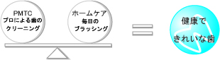 【PMTC】プロによる歯のクリーニング【ホームケア】毎日のブラッシング＝健康できれいな歯